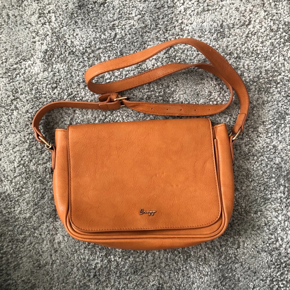 CROPP brown faux leather bag